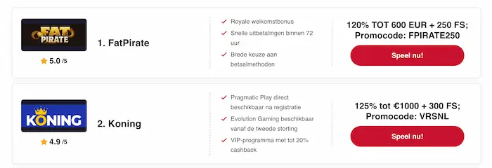 Casino Zonder Cruks Home banner